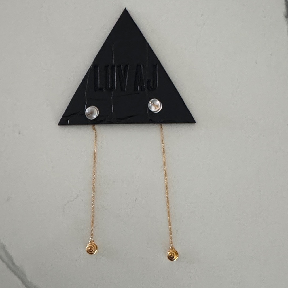 Luv Aj Gold Drop Earrings
